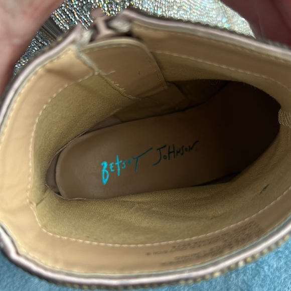 Betsey Johnson Kyla Sparkly Rhinestone Boots - Picture 5 of 10